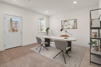 Modern townhomes with private garages